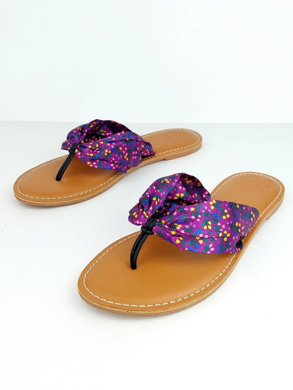 Matilda Jane Purple Floral Slide Sandals 8
